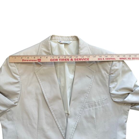 Vintage Gokeys Men's Blazer Size ? Tan Washable Classic Pockets Made in USA - Picture 10 of 12